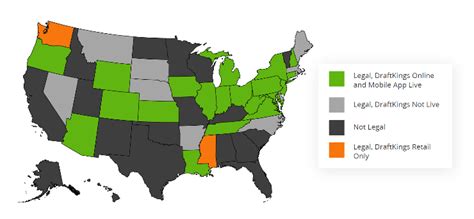 legal states for draftkings|DraftKings Legal States: Where is DraftKings licensed in 2024.